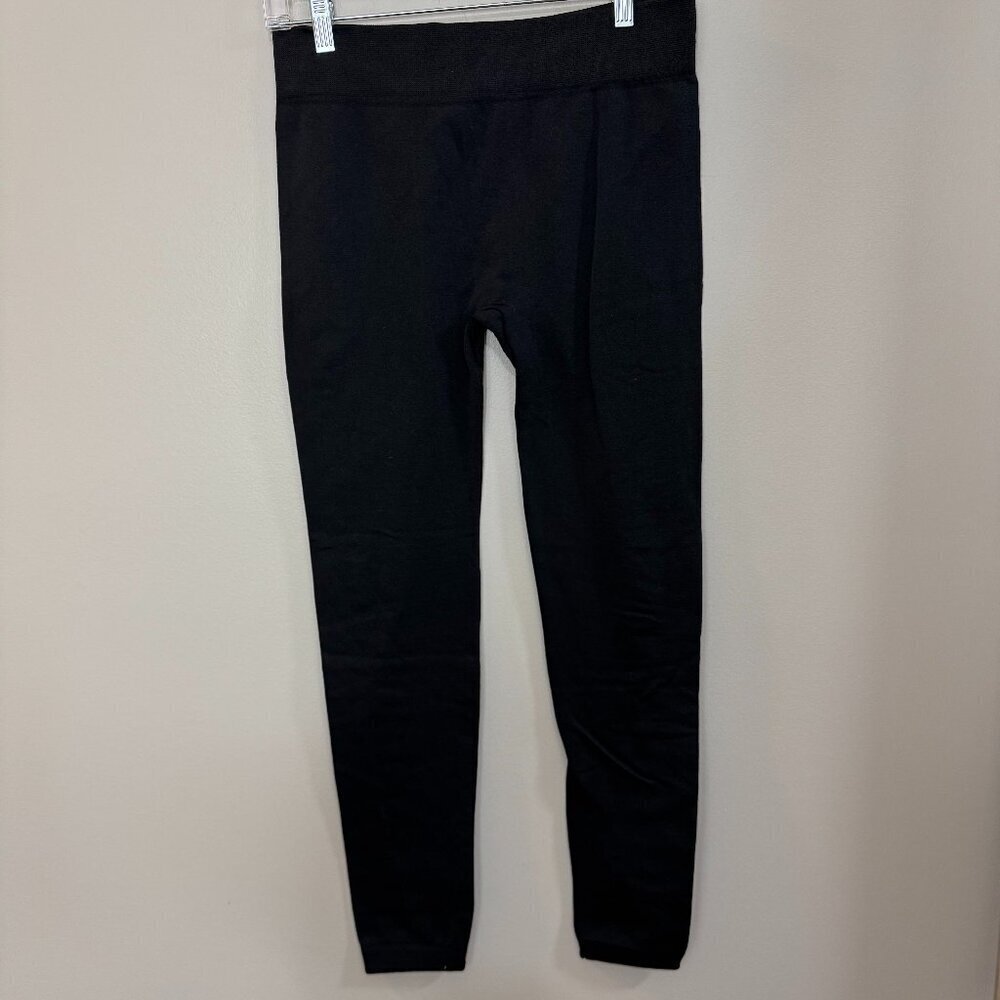 Women's Maze Collection Black Pull On Stretch Leggings. Size L/XL